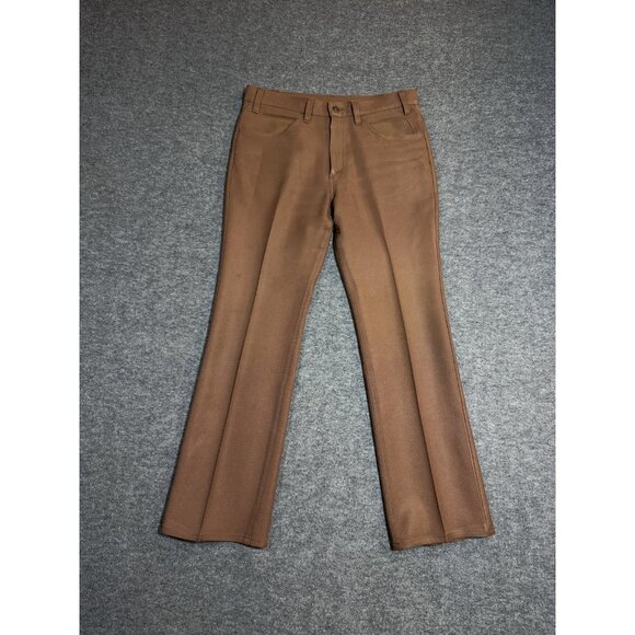 VINTAGE Levi's 517 Saddleman Men Pants 32x30 Brown Bootcut 80s USA - Picture 11 of 13